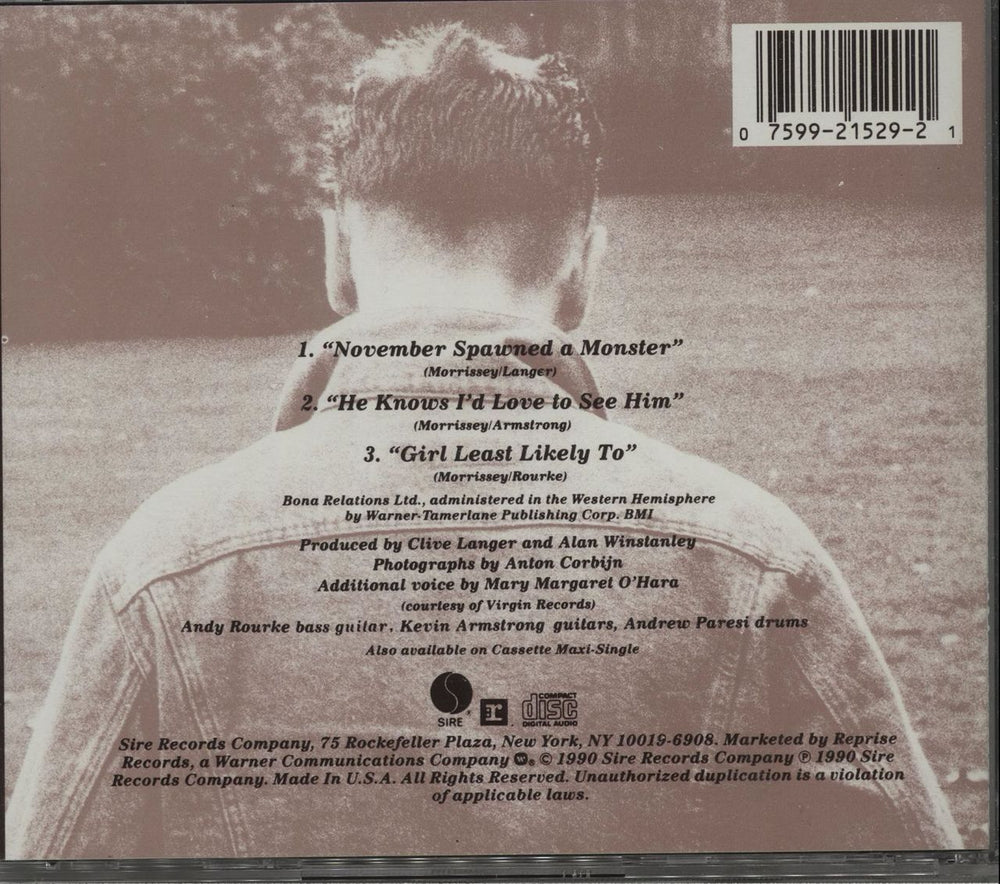 Morrissey November Spawned A Monster US CD single (CD5 / 5") MORC5NO00128