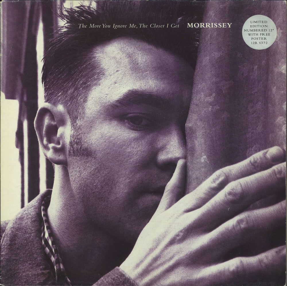 Morrissey The More You Ignore Me + Poster - VG UK 12" vinyl single (12 inch record / Maxi-single) 12R6372