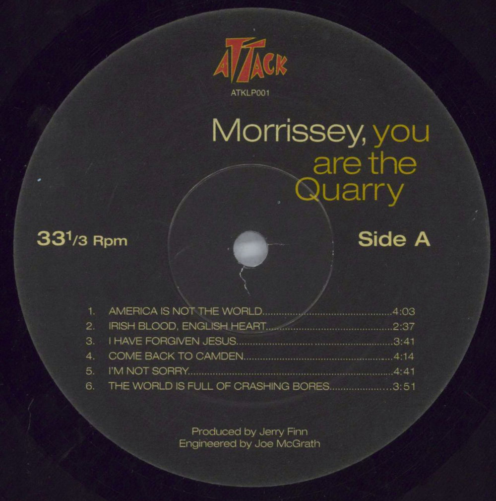 Morrissey You Are The Quarry - EX UK vinyl LP album (LP record) MORLPYO804565
