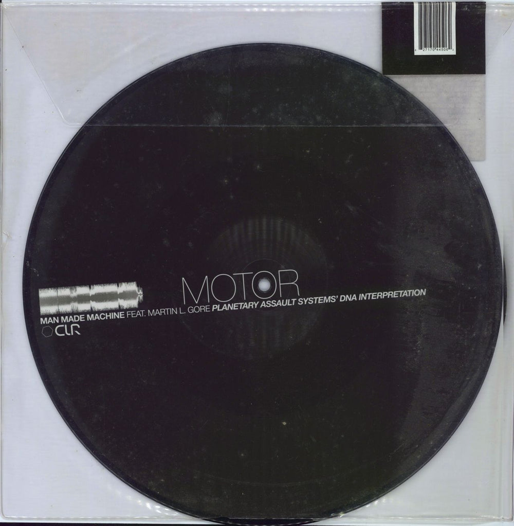 Motor Man Made Machine (Planetary Assault Systems' DNA Interpretation) UK 10" Vinyl Picture Disc (10 inch Record Single) 827170445062