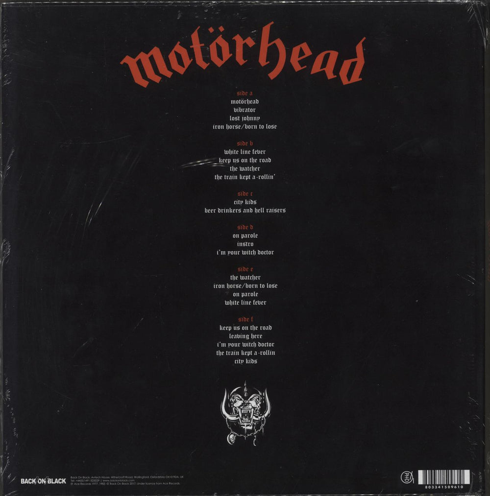 Motorhead Motörhead - Black Vinyl + Opened Shrink UK Vinyl Box Set 803341509610