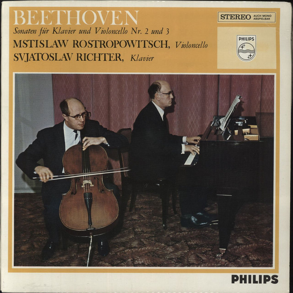 Mstislav Rostropovich Beethoven: Sonaten Für Klavier Und Violoncello Nr. 2 Und 3 Dutch vinyl LP album (LP record) 839603LY