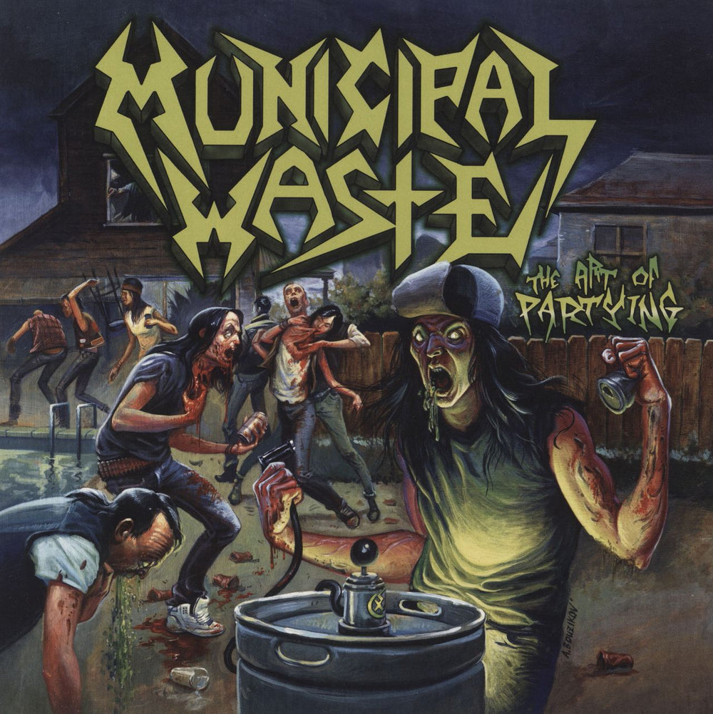 Municipal Waste The Art of Partying UK vinyl LP album (LP record) MOSH331LPUS