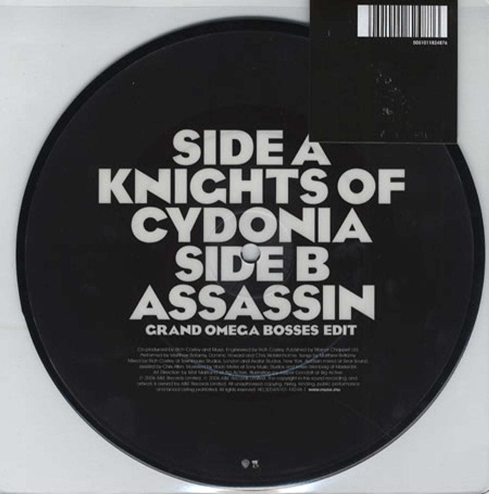 Muse Knights Of Cydonia - Sealed UK 7" vinyl picture disc (7 inch picture disc single) USE7PKN380561