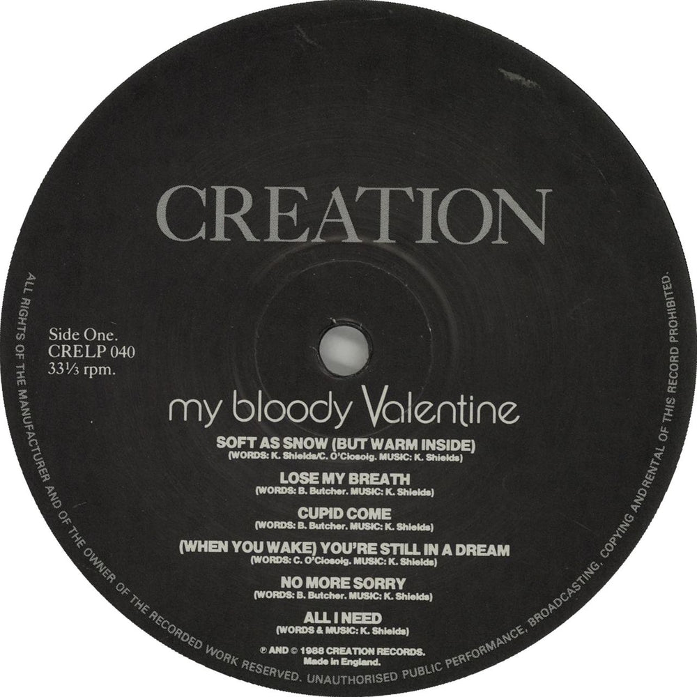 My Bloody Valentine Isn't Anything - EX UK vinyl LP album (LP record) 5017556300404