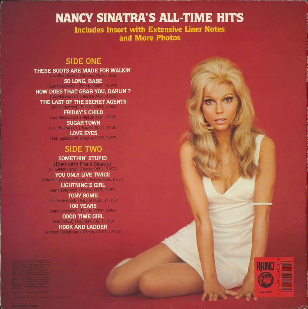 Nancy Sinatra Boots US vinyl LP album (LP record) 081227022716