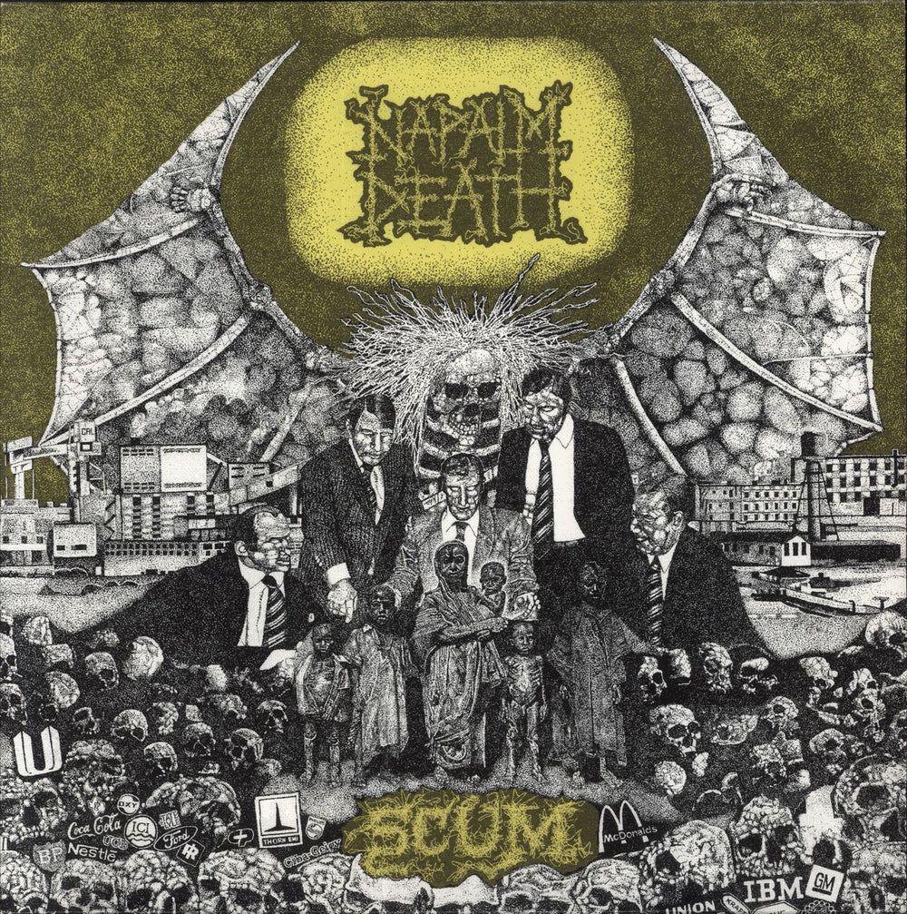 Napalm Death Scum UK picture disc LP (vinyl picture disc album) MOSH003