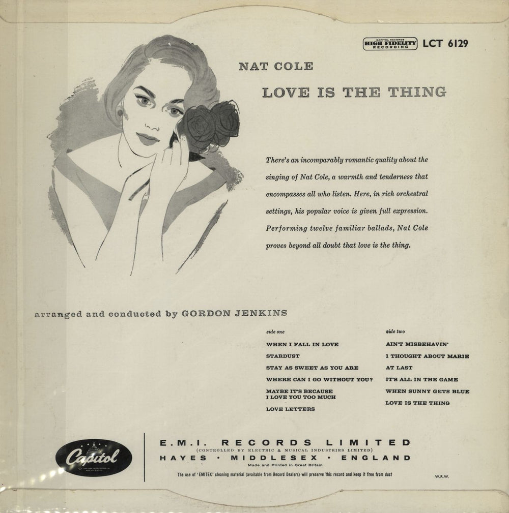 Nat King Cole Love Is The Thing - 1st - EX UK vinyl LP album (LP record)