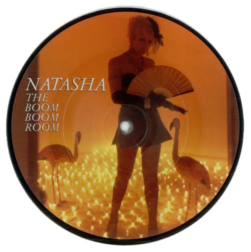 Natasha The Boom Boom Room UK 7" vinyl picture disc (7 inch picture disc single) TOWX25