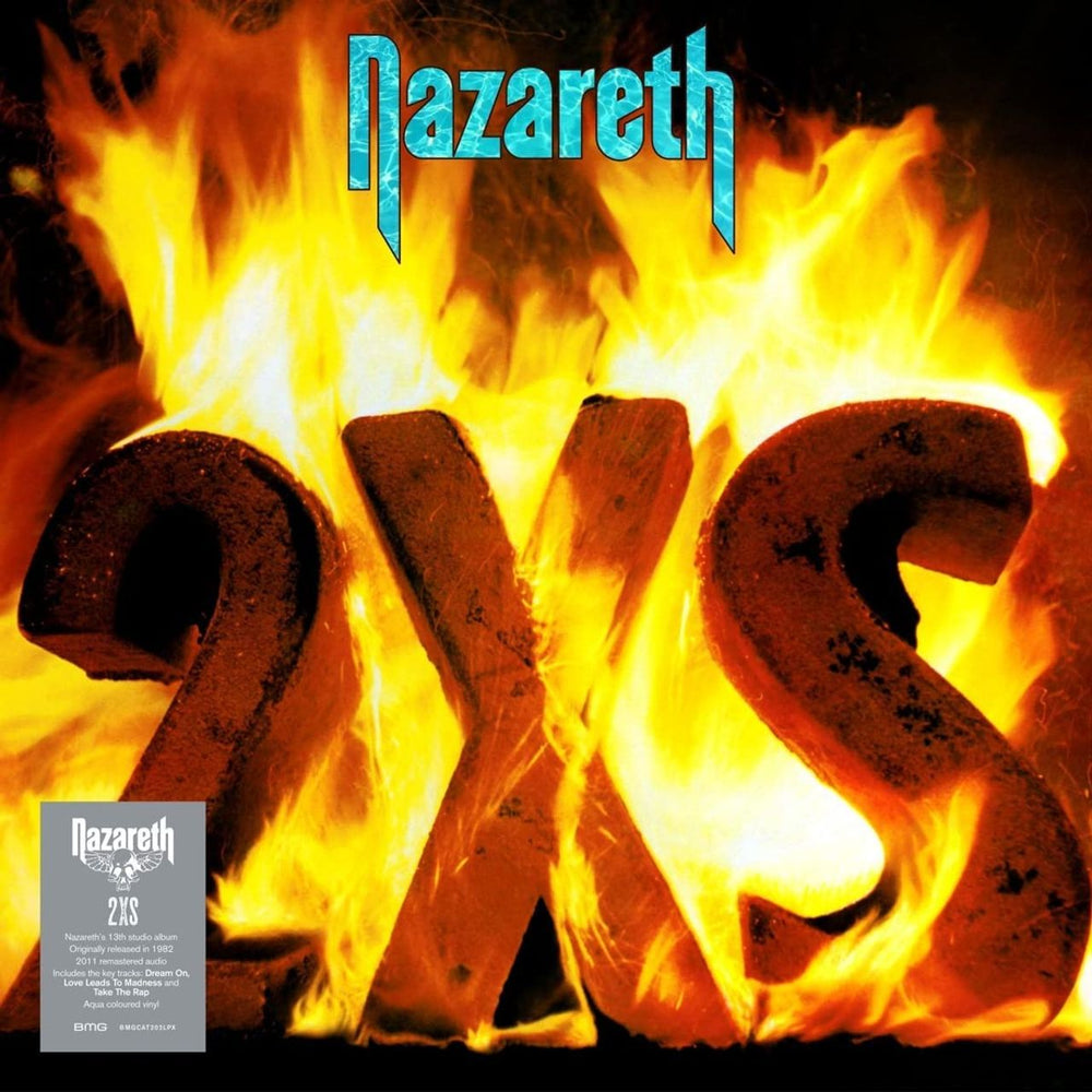 Nazareth 2XS: Remastered - Aqua Vinyl - Sealed UK vinyl LP album (LP record) BMGCAT20LPX