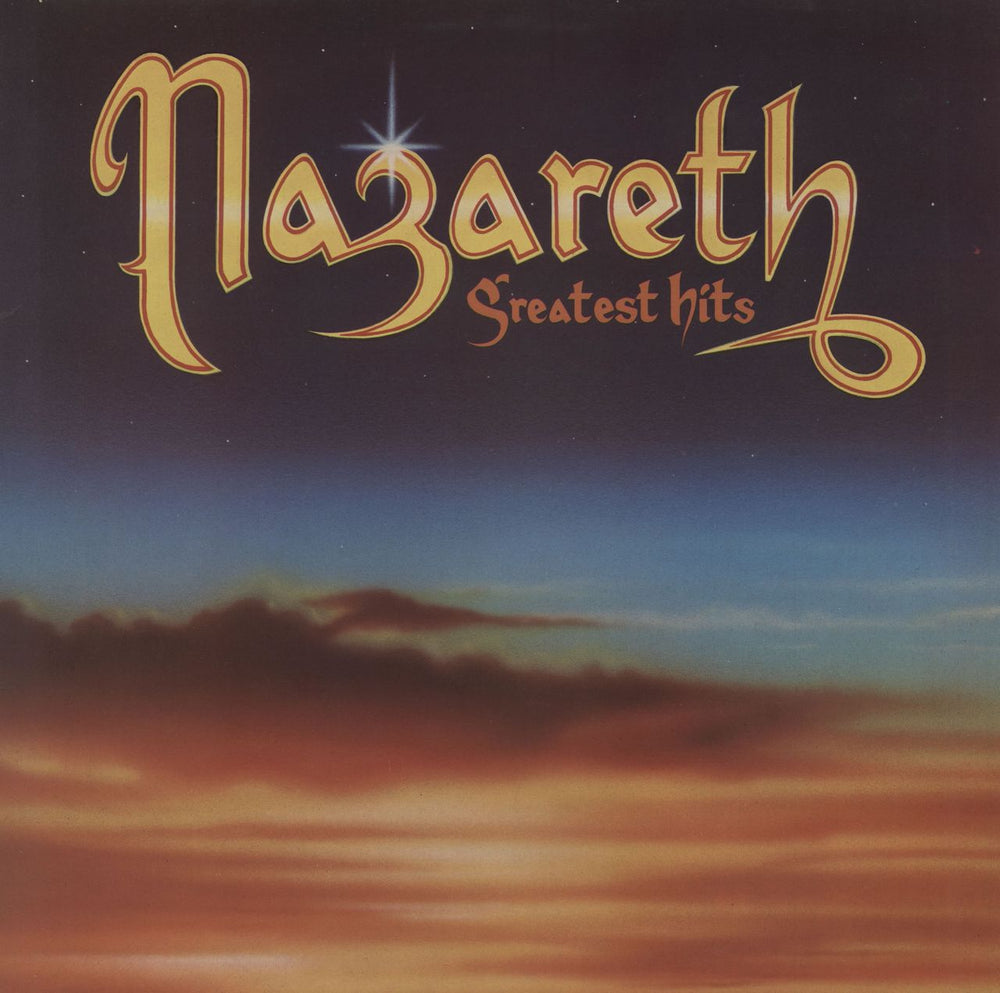 Nazareth Greatest Hits - Laminated Sleeve UK vinyl LP album (LP record) TOPS108