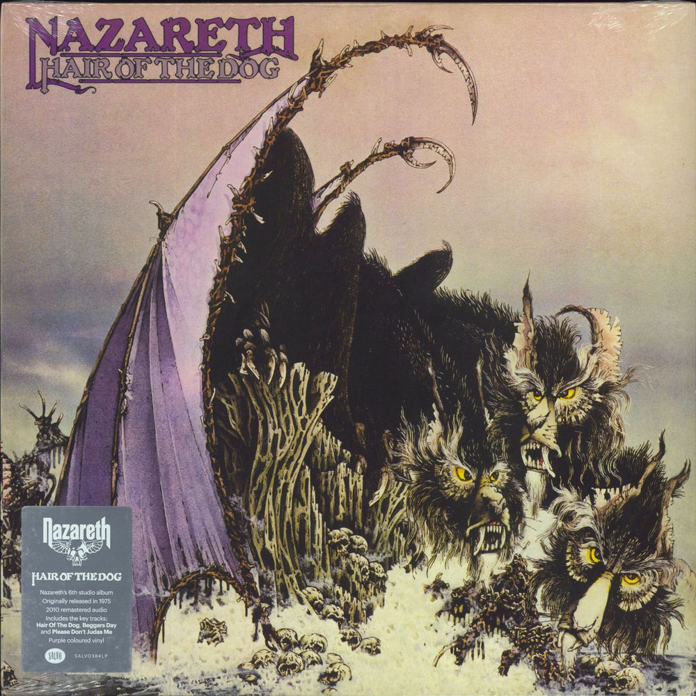 Nazareth Hair Of The Dog - Purple Vinyl - Sealed UK vinyl LP album (LP record) SALVO384LP