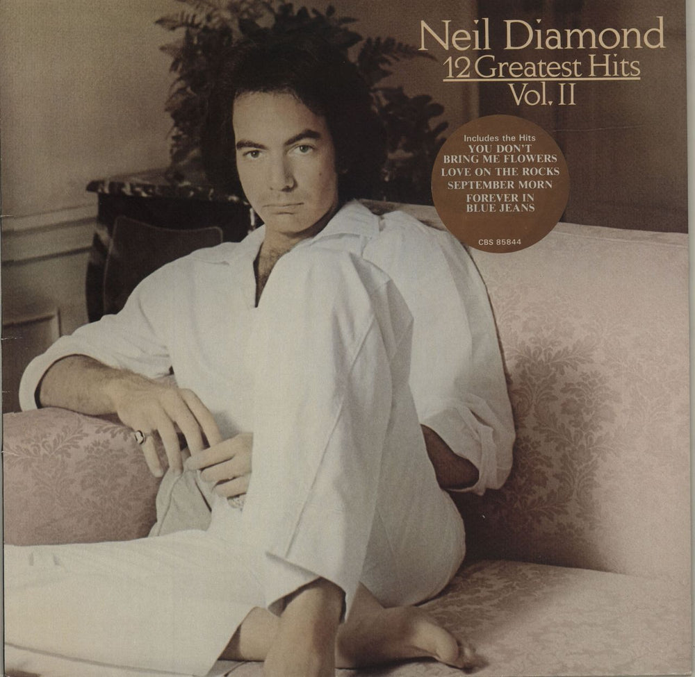 Neil Diamond 12 Greatest Hits Vol. II - 1st UK vinyl LP album (LP record) 85844