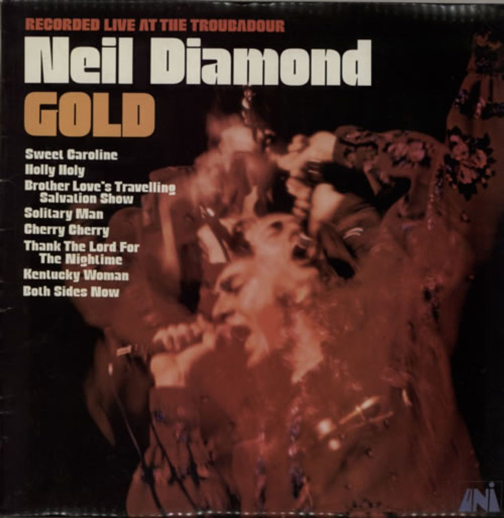 Neil Diamond Gold UK vinyl LP album (LP record) UNLS116