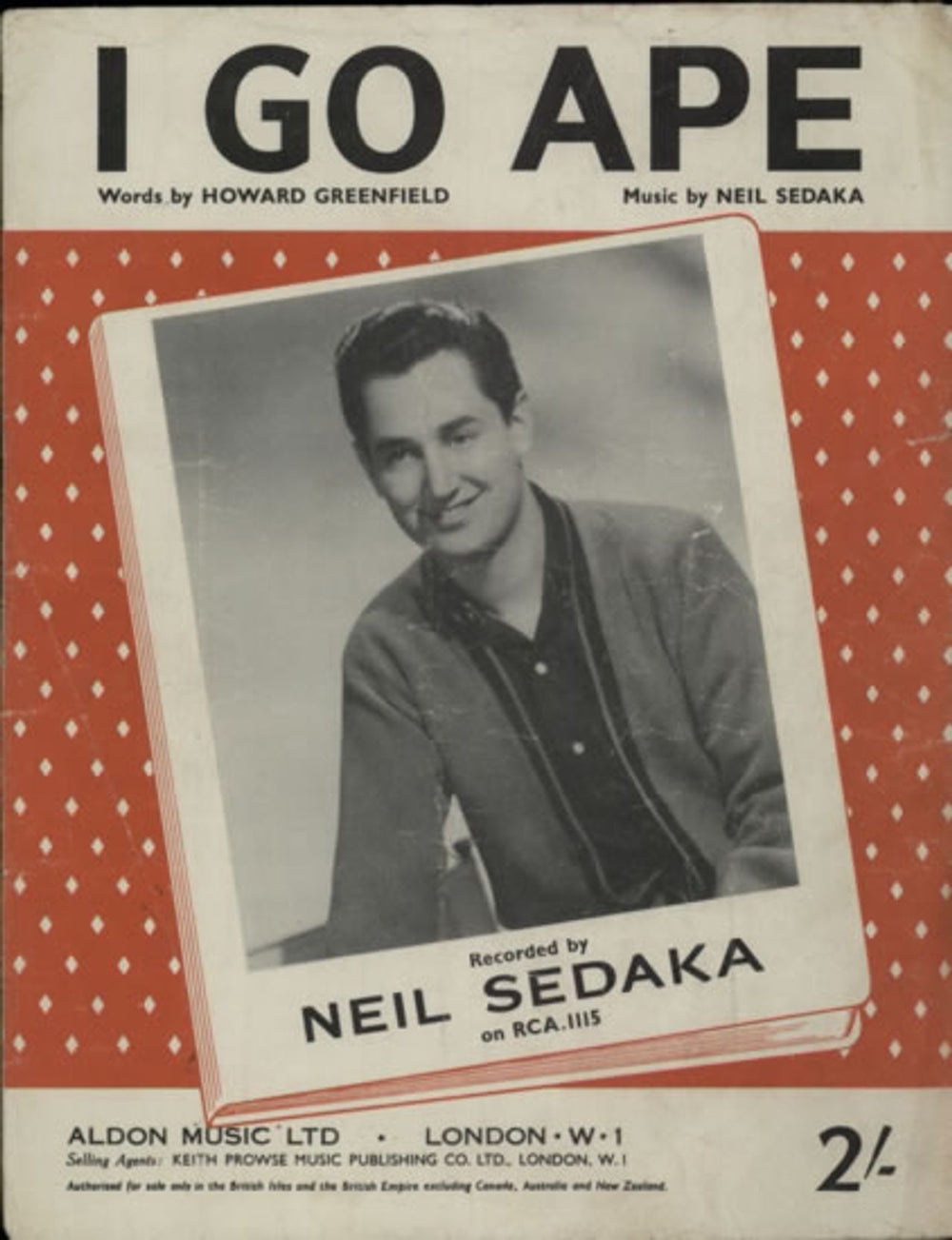 Neil Sedaka Two Sheet Music Folios UK sheet music NSKSMTW604625