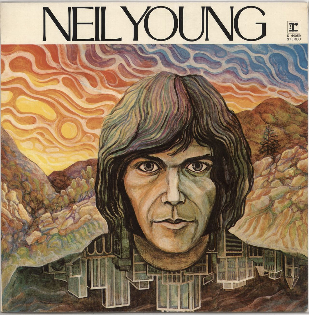 Neil Young Neil Young - 70s - Tan Label UK vinyl LP album (LP record) K44059