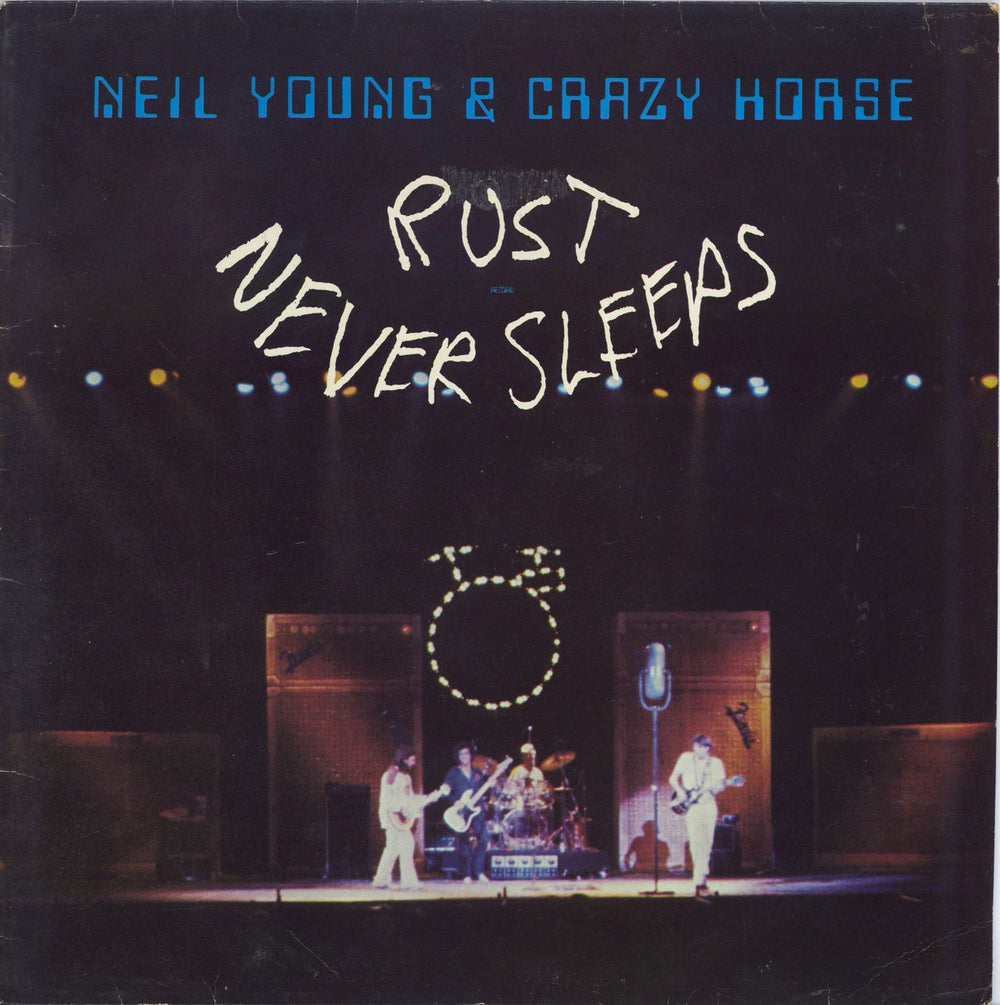 Neil Young Rust Never Sleeps UK vinyl LP album (LP record) K54105