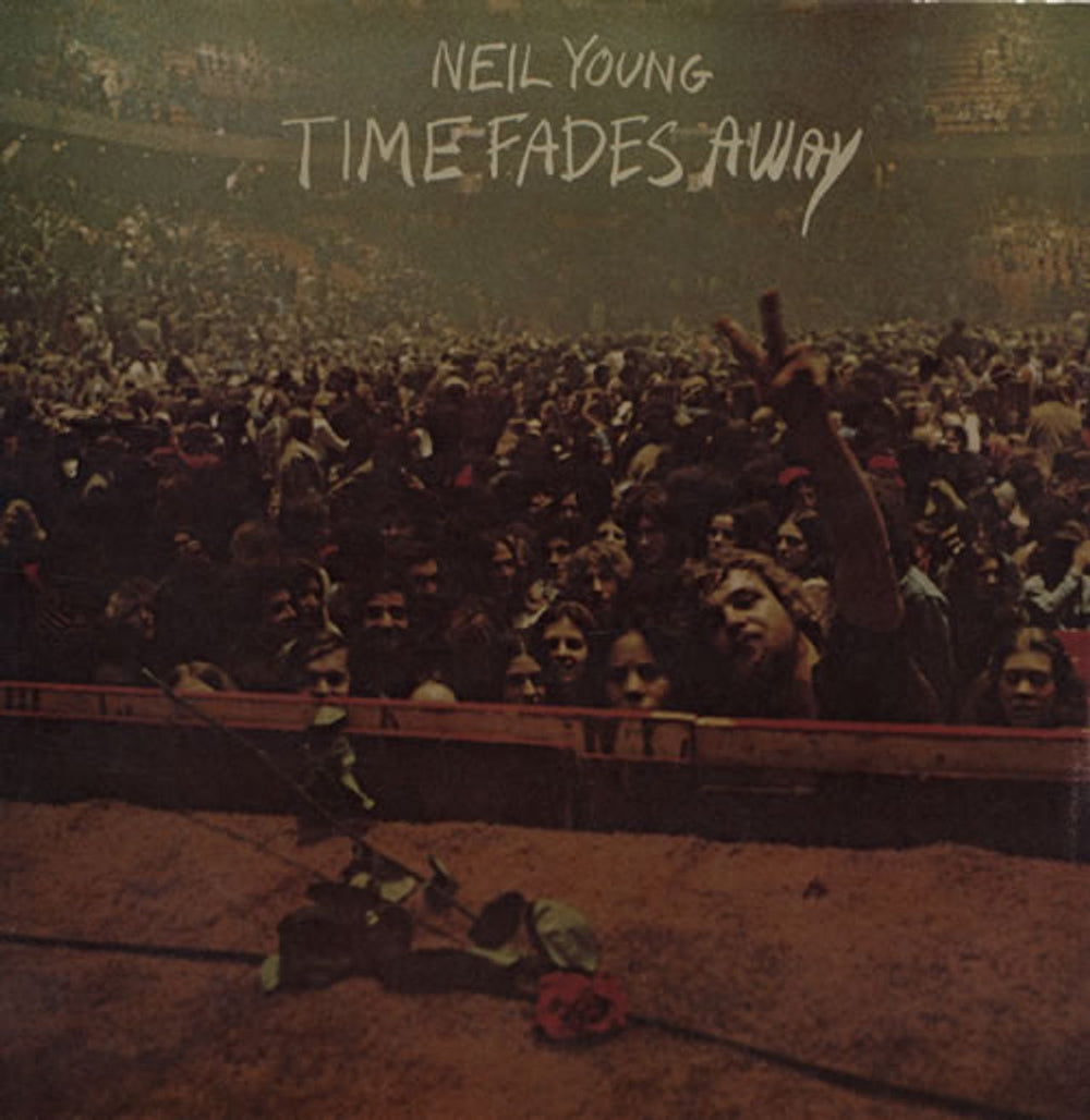 Neil Young Time Fades Away + Poster Japanese vinyl LP album (LP record) P-8375R