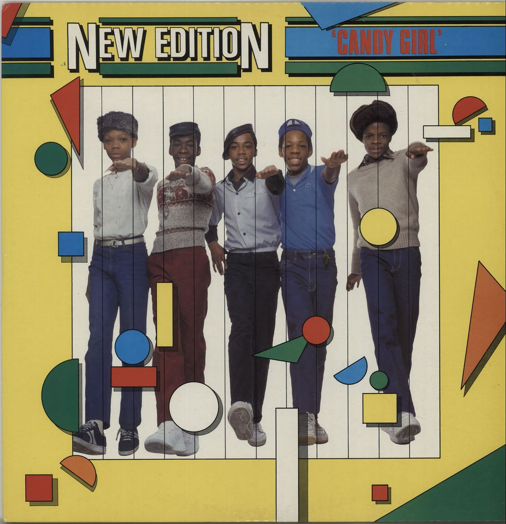 New Edition Candy Girl + Picture Sleeve UK 12" vinyl single (12 inch record / Maxi-single) LONX21