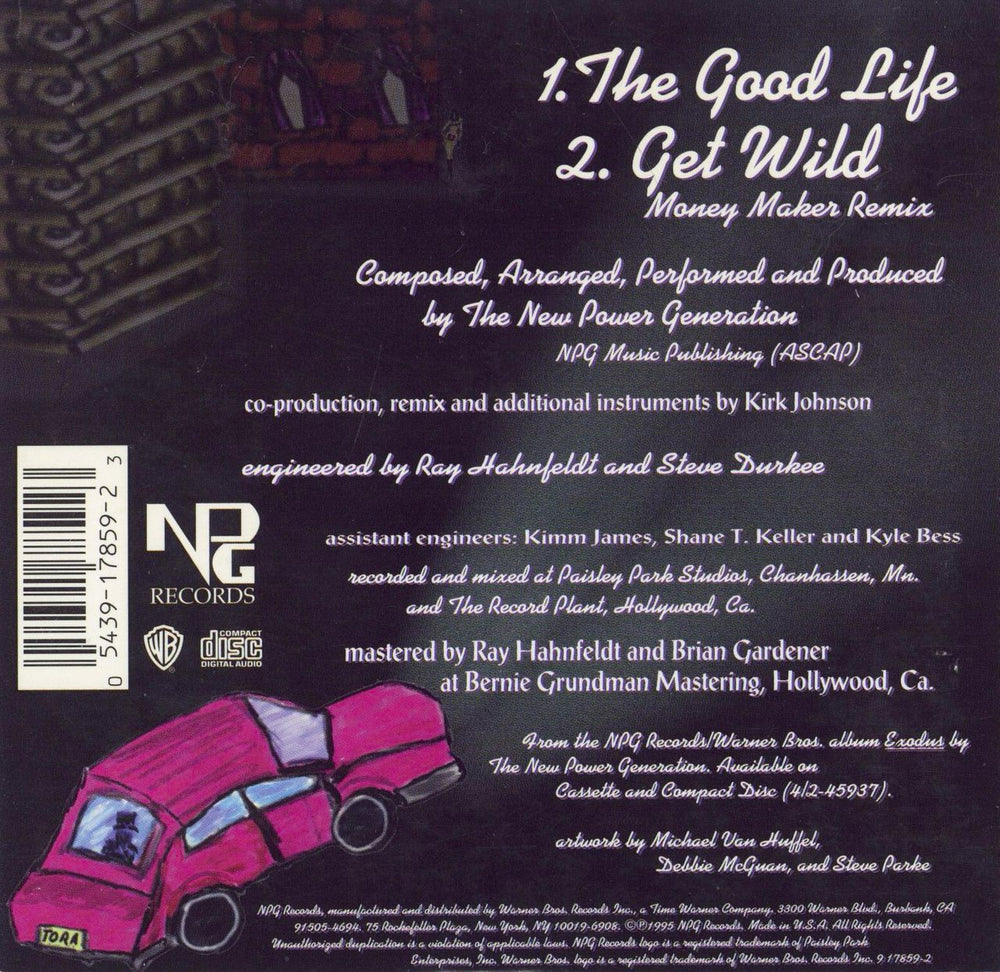 New Power Generation The Good Life US CD single (CD5 / 5") 054391785923