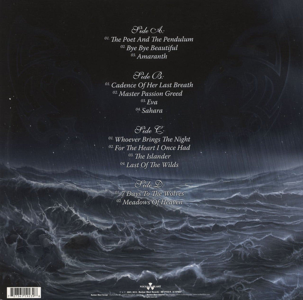 Nightwish Dark Passion Play German 2-LP vinyl record set (Double LP Album)