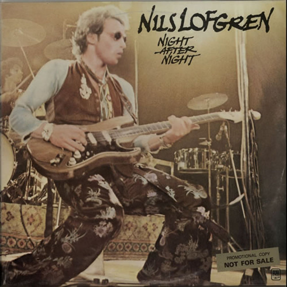 Nils Lofgren Night After Night - Promo Stickered UK 2-LP vinyl record set (Double LP Album) AMLM68439