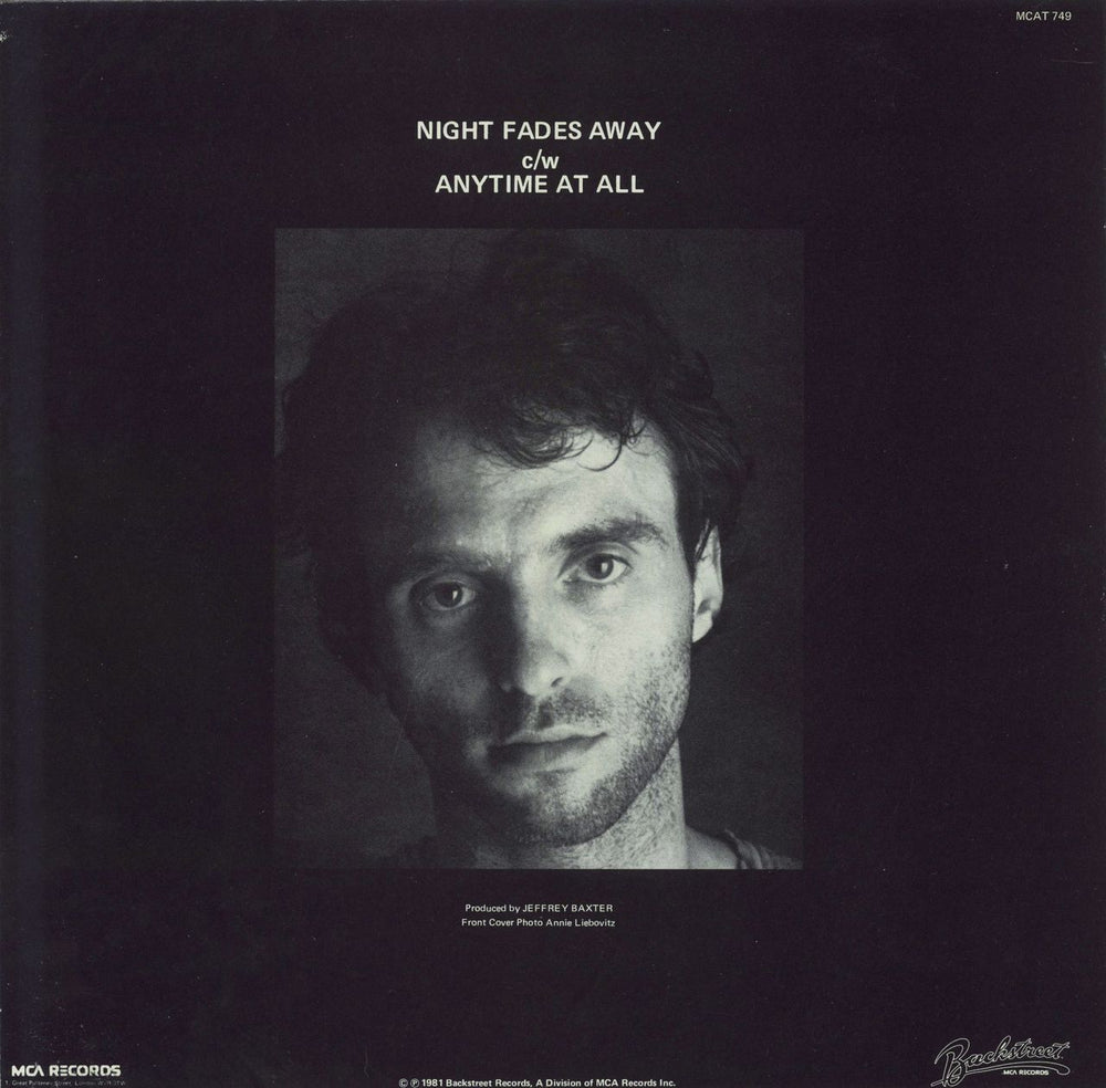 Nils Lofgren Night Fades Away UK 12" vinyl single (12 inch record / Maxi-single)