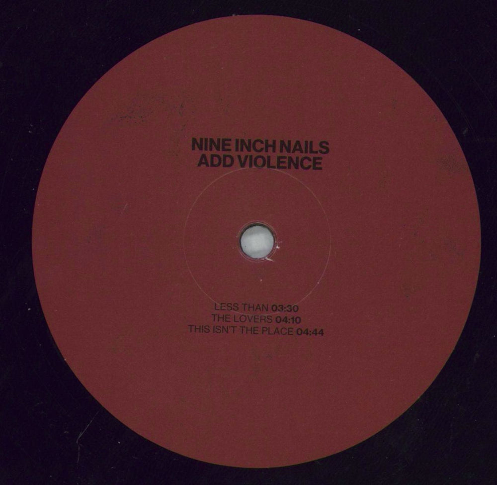 Nine Inch Nails Add Violence US 12" vinyl single (12 inch record / Maxi-single) NIN12AD821713