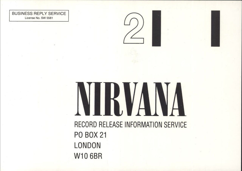 Nirvana (US) All Apologies + Art Prints + Mailing List Card UK 12" vinyl single (12 inch record / Maxi-single) Deleted