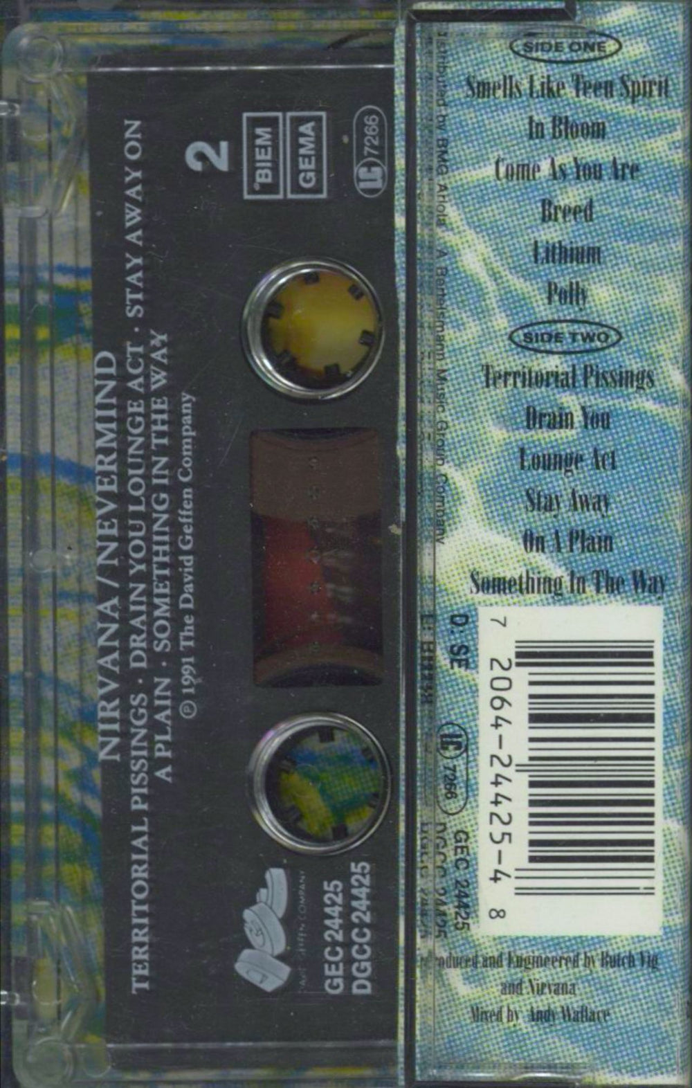 Nirvana (US) Nevermind German cassette album 720642442548