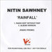 Nitin Sawhney Rainfall UK Promo CD-R acetate CD-R ACETATE
