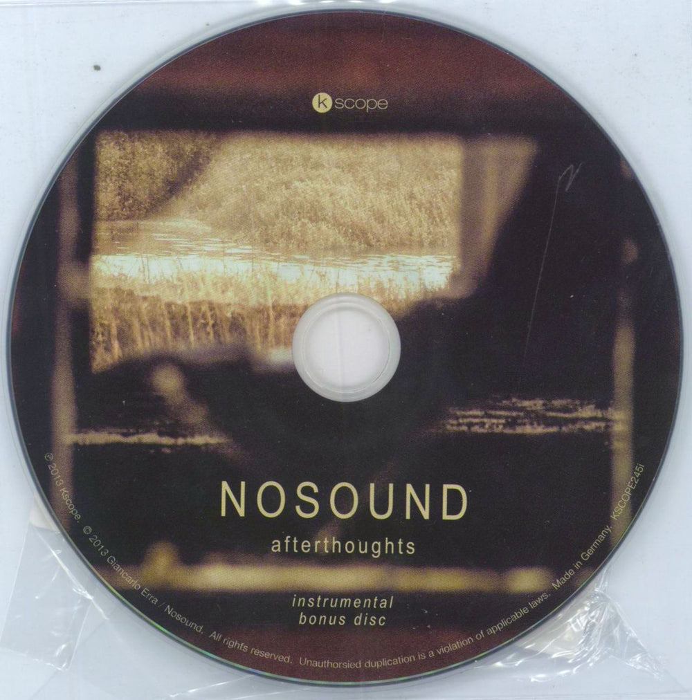 Nosound Afterthoughts + CD - Signed & Numbered German 2-LP vinyl record set (Double LP Album)