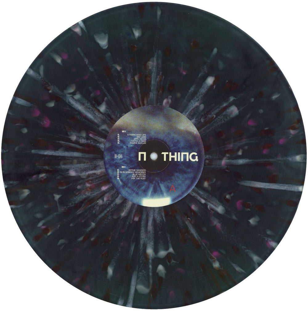 Nothing The Great Dismal - Clear W/ Black & Royal Blue Smoke & Neon Magenta, Brown, & Bone White Splatter US vinyl LP album (LP record) O6TLPTH816487