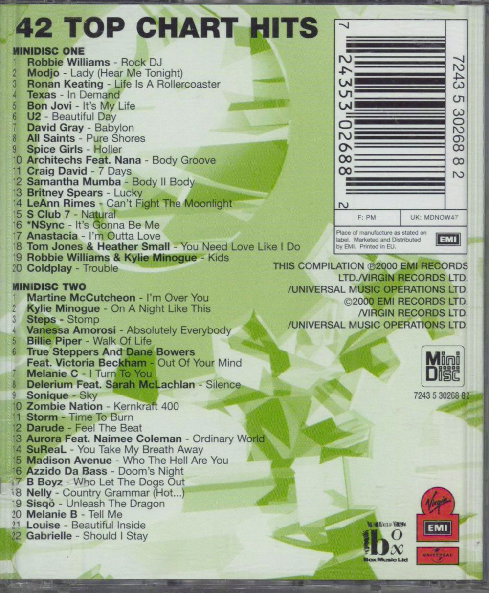 Now That's What I Call Music Now That's What I Call Music! 47 UK mini disc (MD) 724353026882