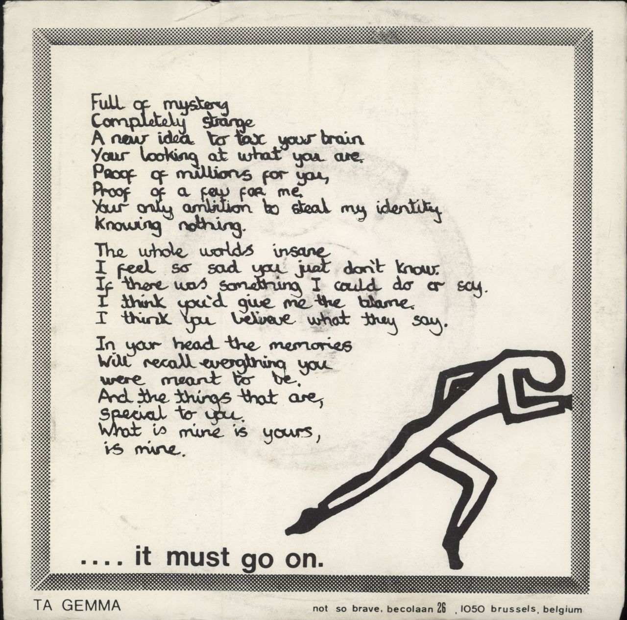 Null & Void Still ... Belgian 7" vinyl single (7 inch record / 45)