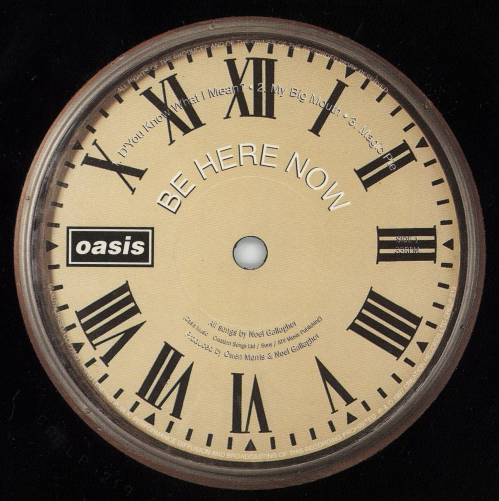 Oasis Be Here Now + HMV Certificate - EX UK 2-LP vinyl record set (Double LP Album) OAS2LBE804458