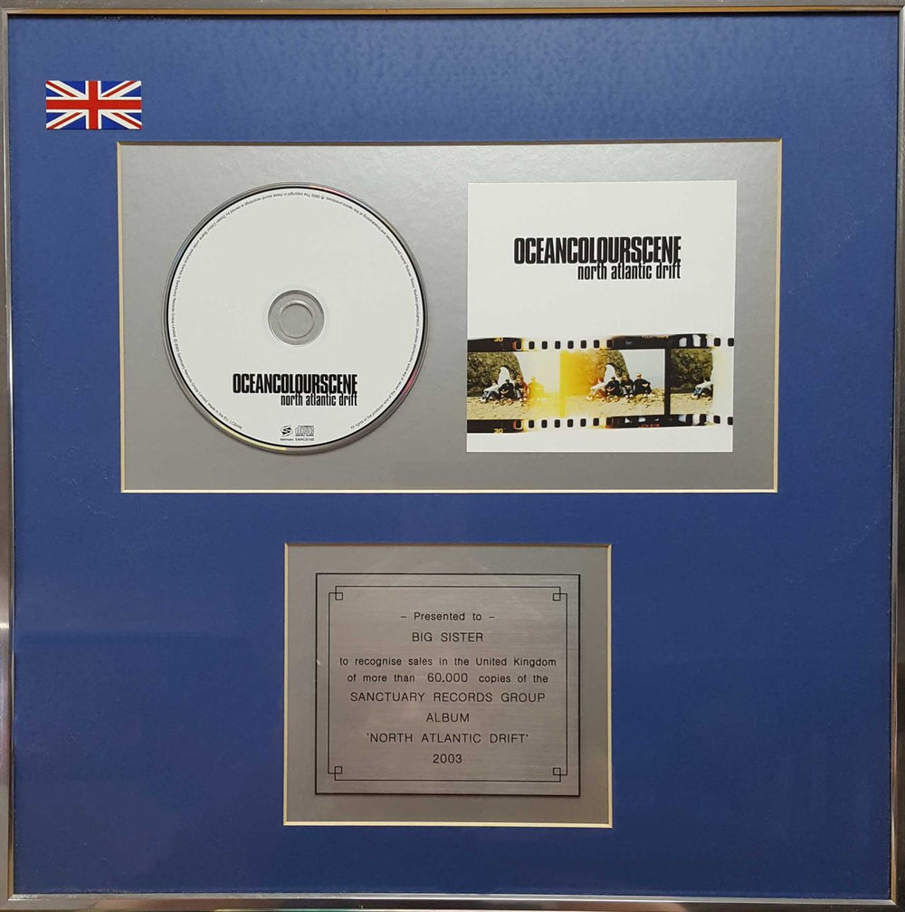 Ocean Colour Scene North Atlantic Drift - In House UK award disc SILVER AWARD