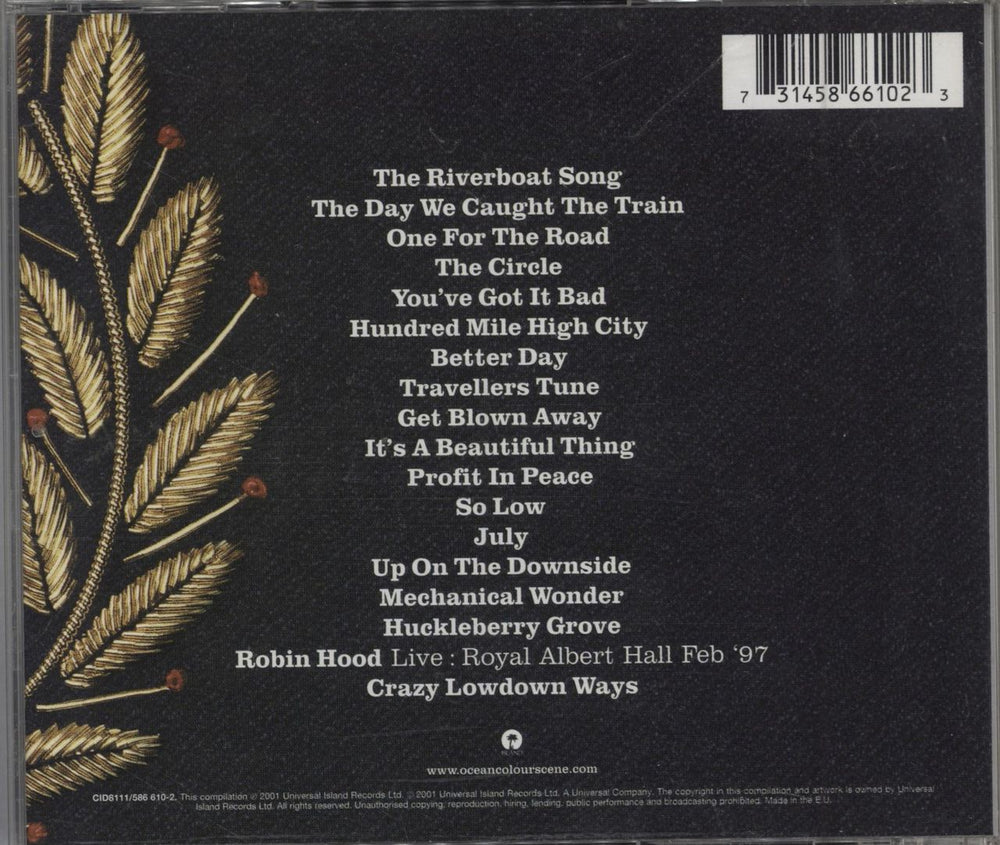 Ocean Colour Scene Songs For The Front Row - The Best Of Colour Scene UK CD album (CDLP) OCSCDSO218742