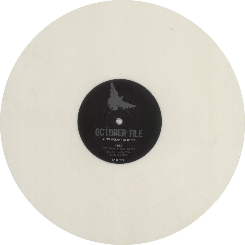 October File A Long Walk On A Short Pier - White Vinyl UK 2-LP vinyl record set (Double LP Album)