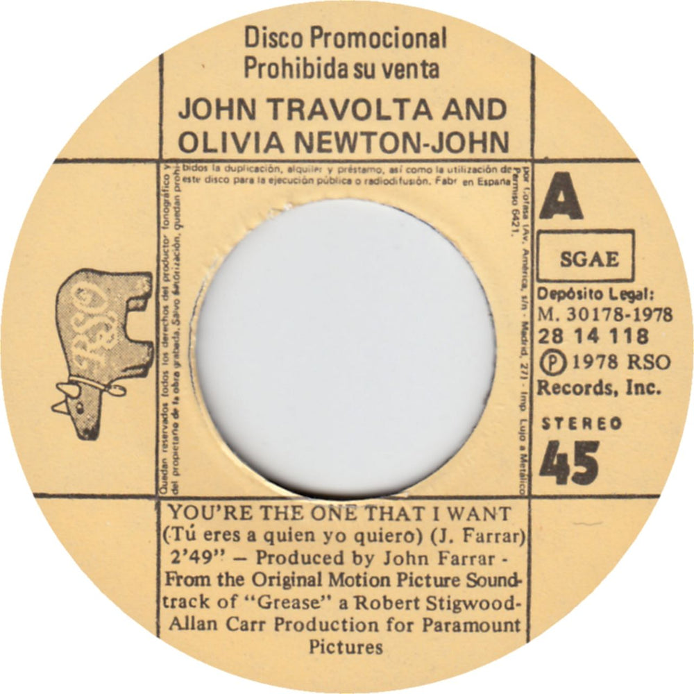 Olivia Newton John Tu Eres A Quien Yo Quiero - 2nd Sleeve Variant Spanish Promo 7" vinyl single (7 inch record / 45) ONJ07TU648887