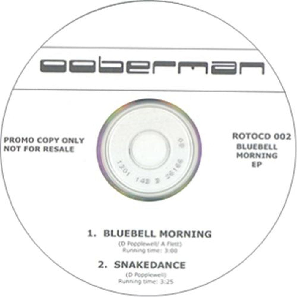 Ooberman Bluebell Morning UK Promo CD-R acetate CD-R ACETATE