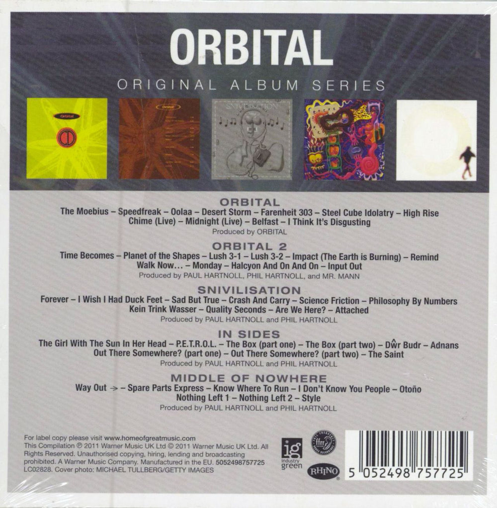 Orbital Original Album Series - Sealed UK 5-CD album set 5052498757725