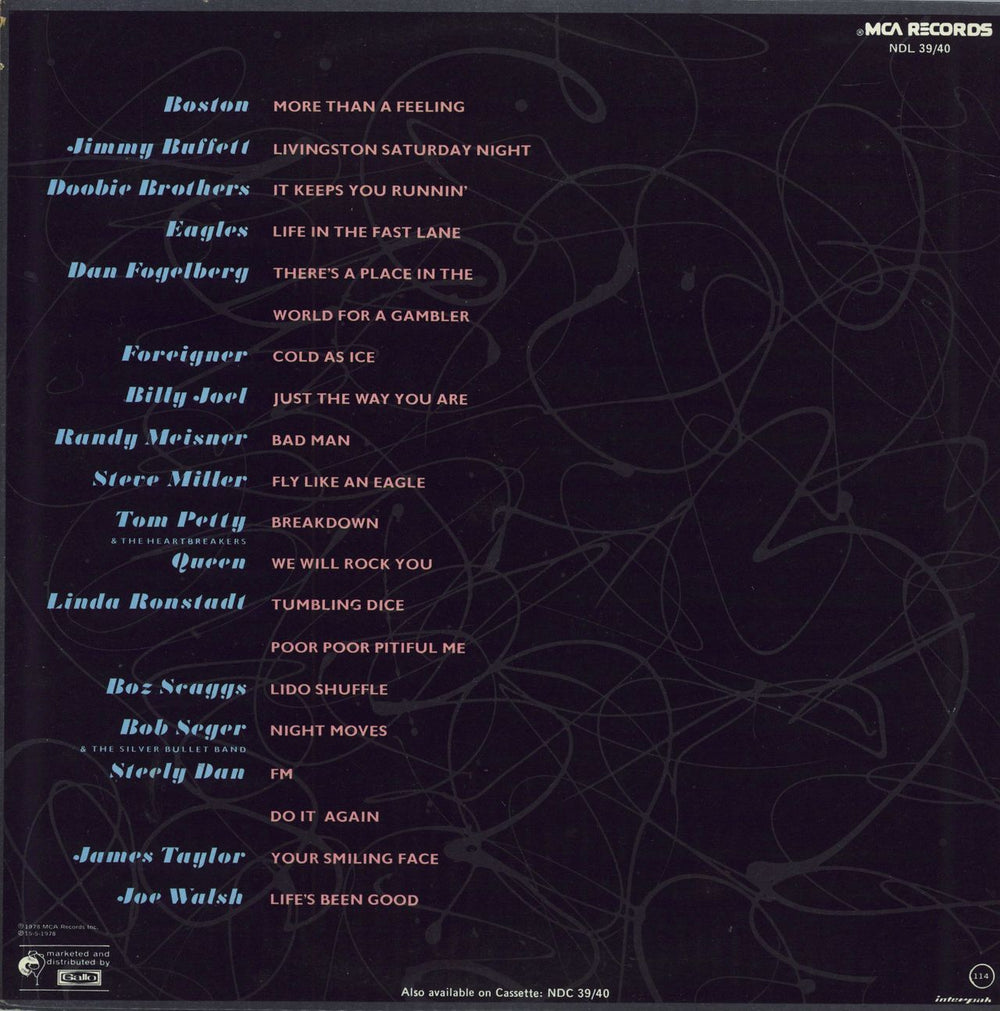 Original Soundtrack FM: The Original Movie Soundtrack South African 2-LP vinyl record set (Double LP Album)