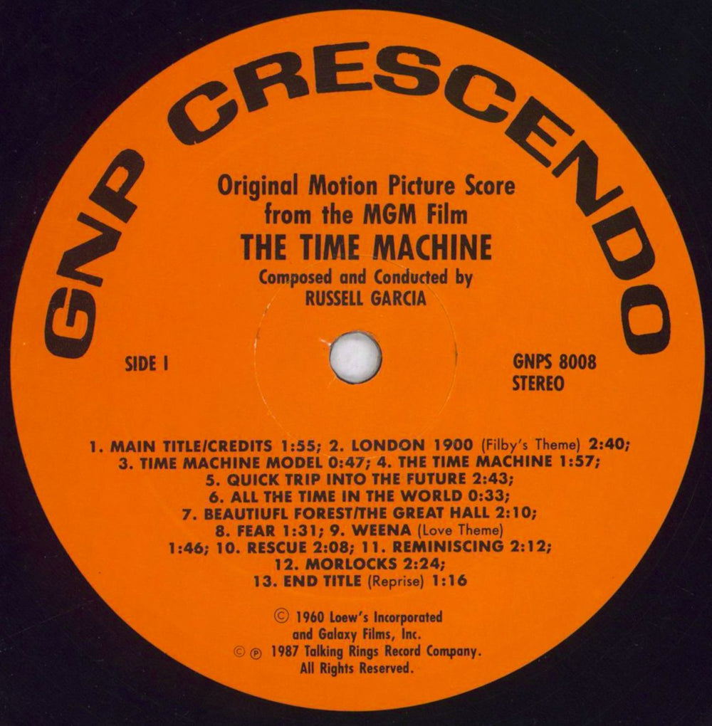 Original Soundtrack The Time Machine - Shrink US vinyl LP album (LP record) OSTLPTH819177