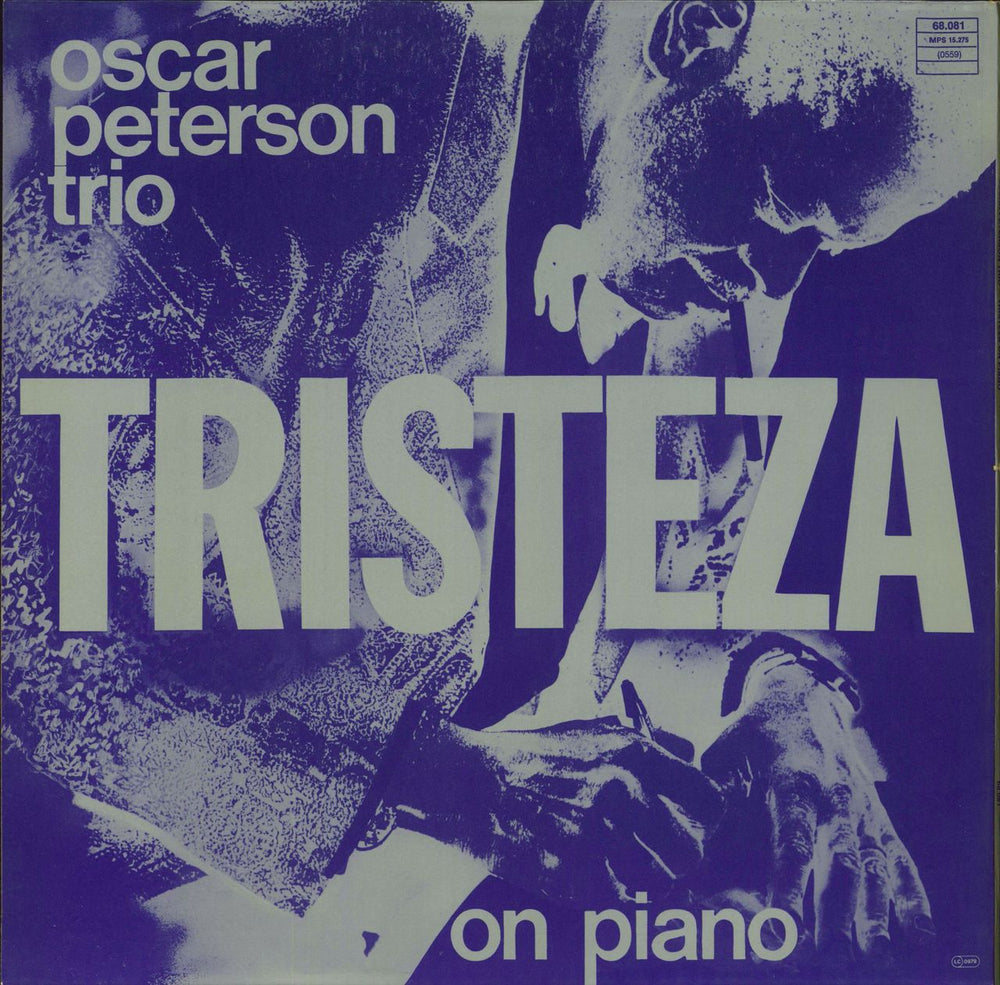 Oscar Peterson Tristeza On Piano German vinyl LP album (LP record)