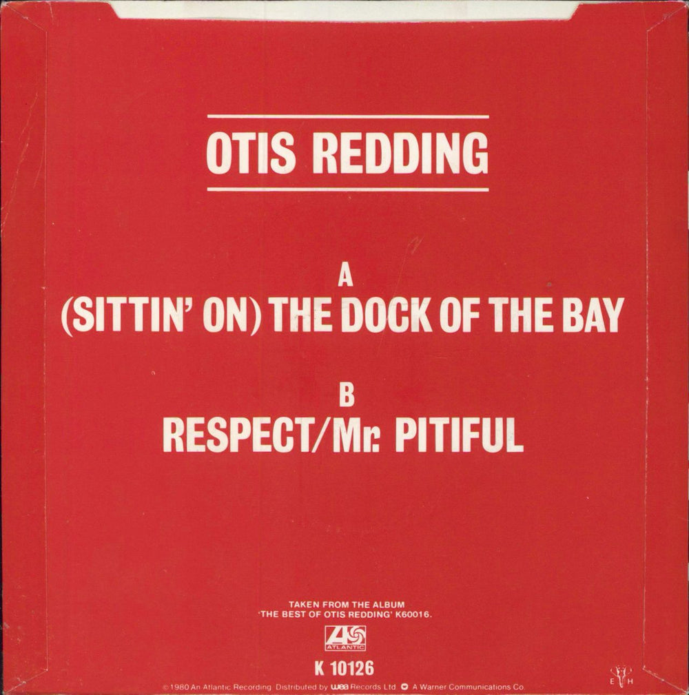 Otis Redding (Sittin' On) The Dock Of The Bay + p/s UK 7" vinyl single (7 inch record / 45)