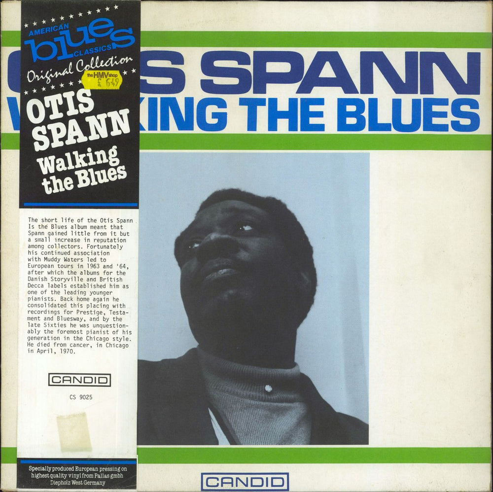 Otis Spann Walking The Blues German vinyl LP album (LP record) CS9025