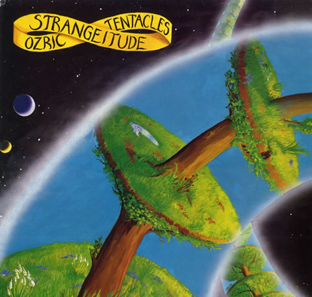 Ozric Tentacles Strangeitude UK vinyl LP album (LP record) DOVELP3