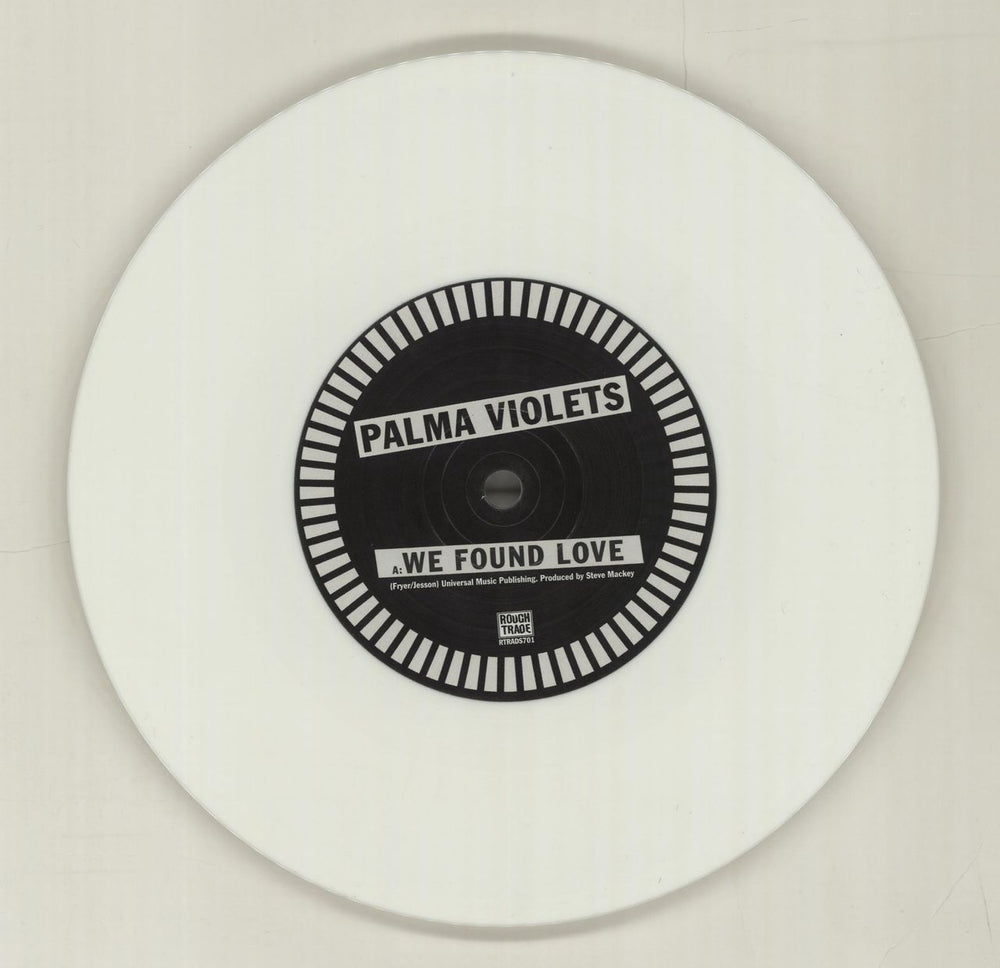 Palma Violets We Found Love - White Vinyl UK 7" vinyl single (7 inch record / 45) P4Y07WE658179