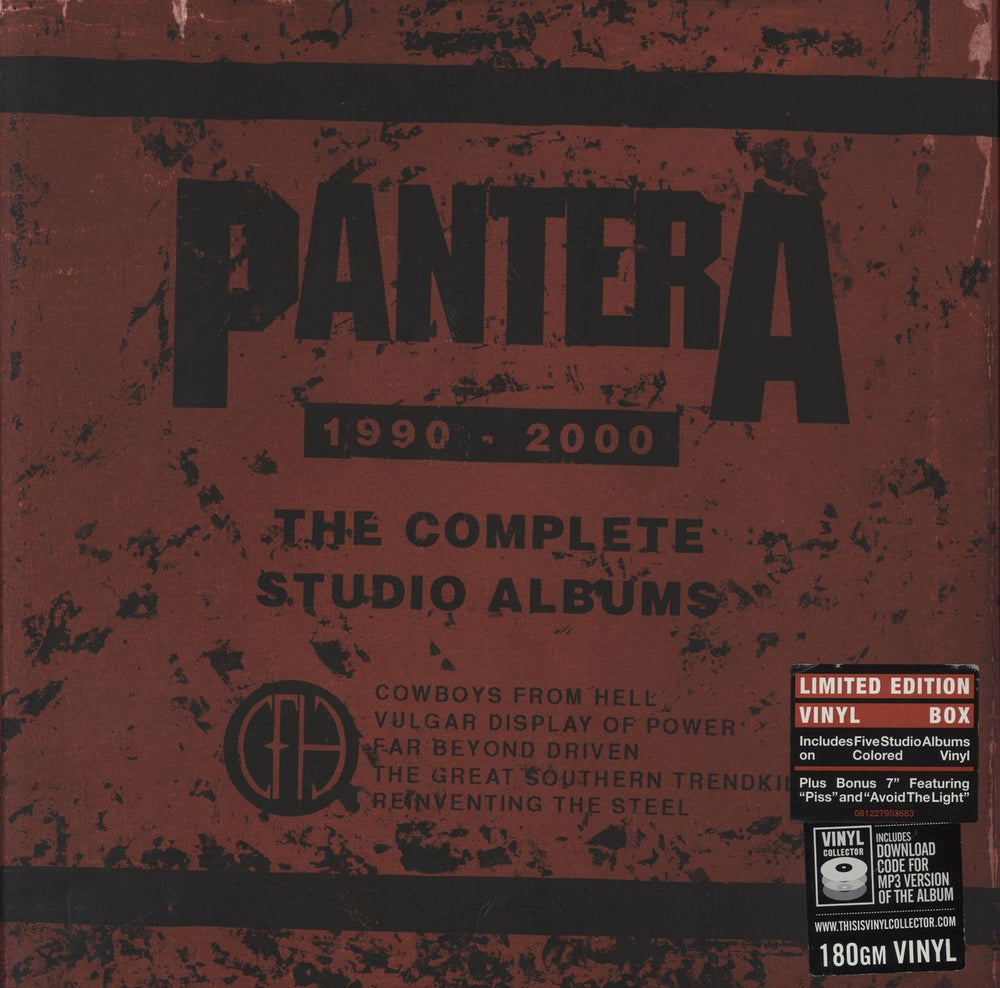 Pantera The Complete Studio Albums 1990-2000 UK Vinyl Box Set PANVXTH806671